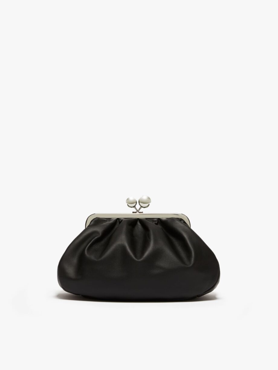 Weekend Max Mara donna borsa pasticcino media nappa nera CUBICO