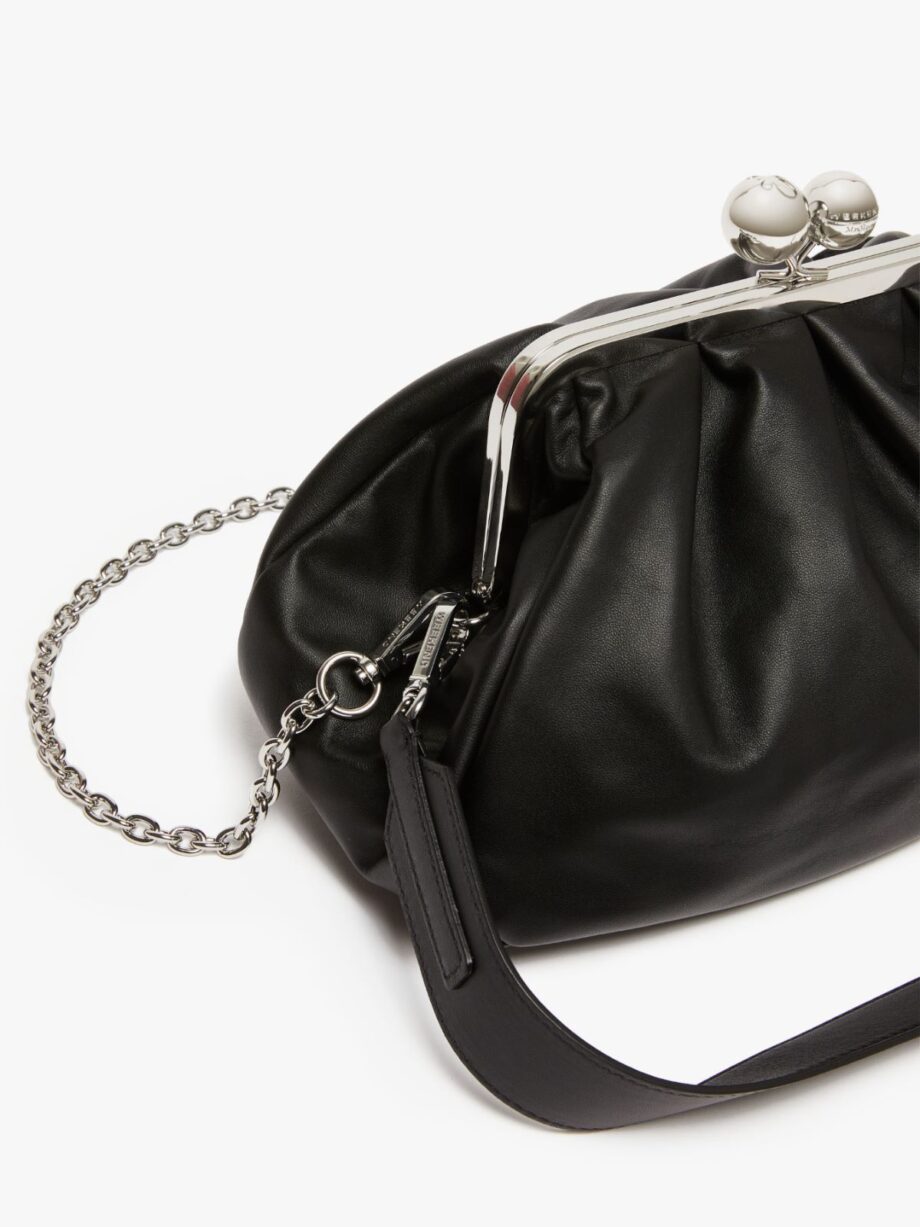 Weekend Max Mara donna borsa pasticcino media nappa nera CUBICO