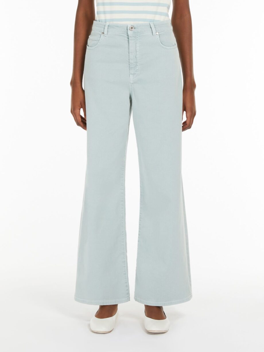 Weekend Max Mara donna pantalone jeans gamba larga anice MEDINA