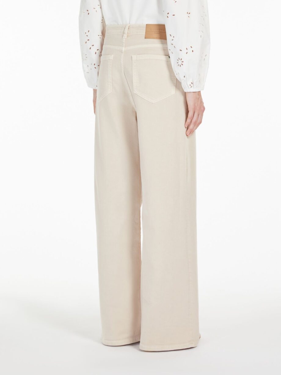 Weekend Max Mara donna pantalone jeans gamba larga sabbia MEDINA